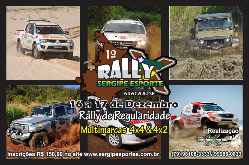 Comearam as inscries para o Rally Sergipe Esporte que ser ns dias 16 e 17 de dezembro em Aracaju